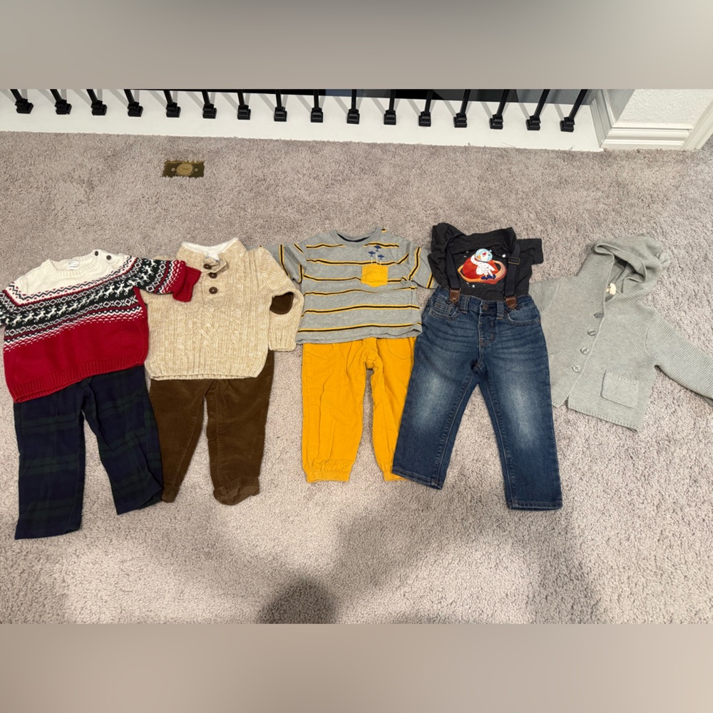 Bundle of winter clothes set for kids 12-18 months